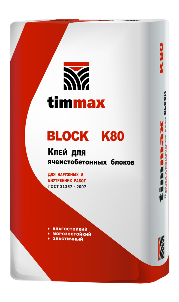 BLOCK K80, Клей для ячеистобетонных блоков
